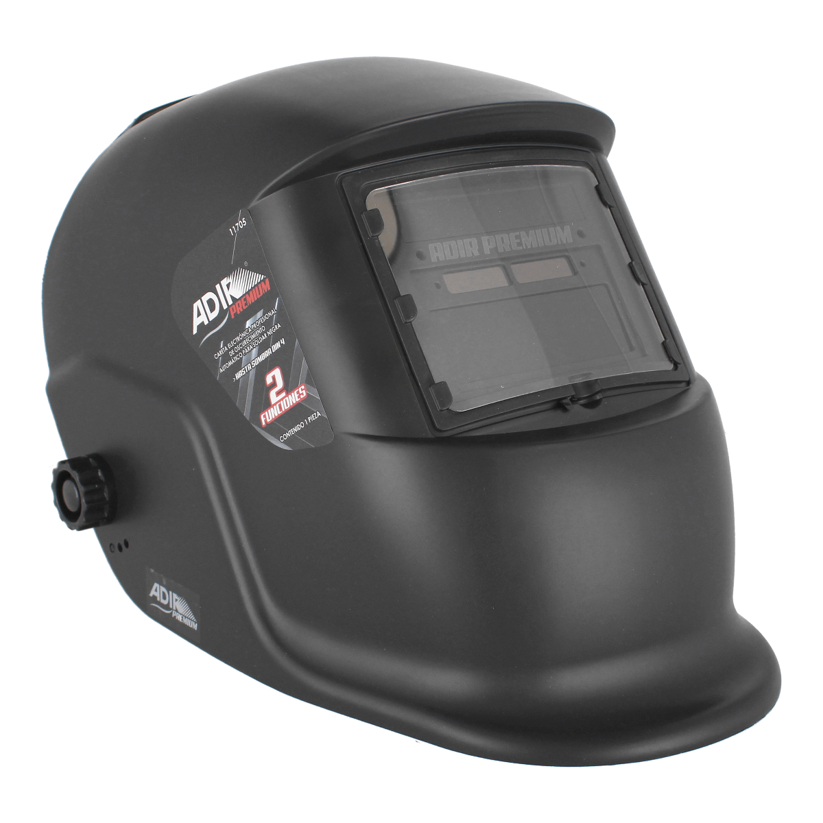 Careta electrónica de oscurecimiento automático negro 11705 Adir
