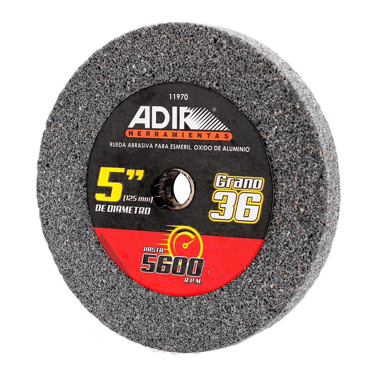 Rueda abrasiva para esmeril 5" grano 36 11970 Adir