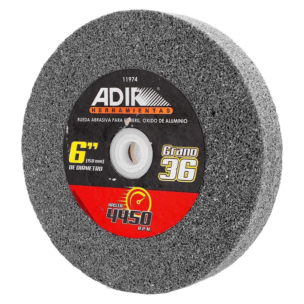 Rueda abrasiva para esmeril 6" grano 36 11974 Adir