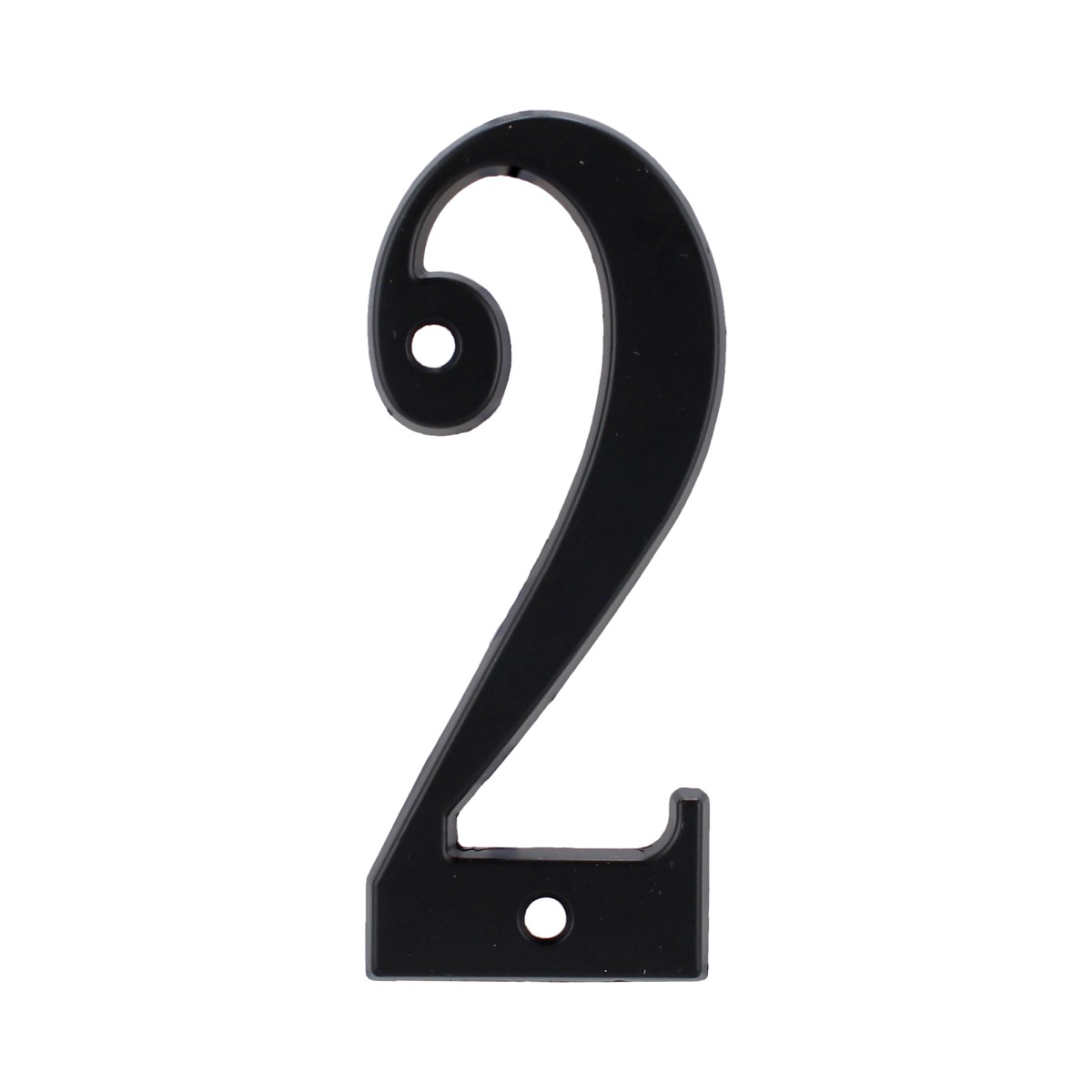 Número "2" de latón sólido 4" Negro 13658 Adir