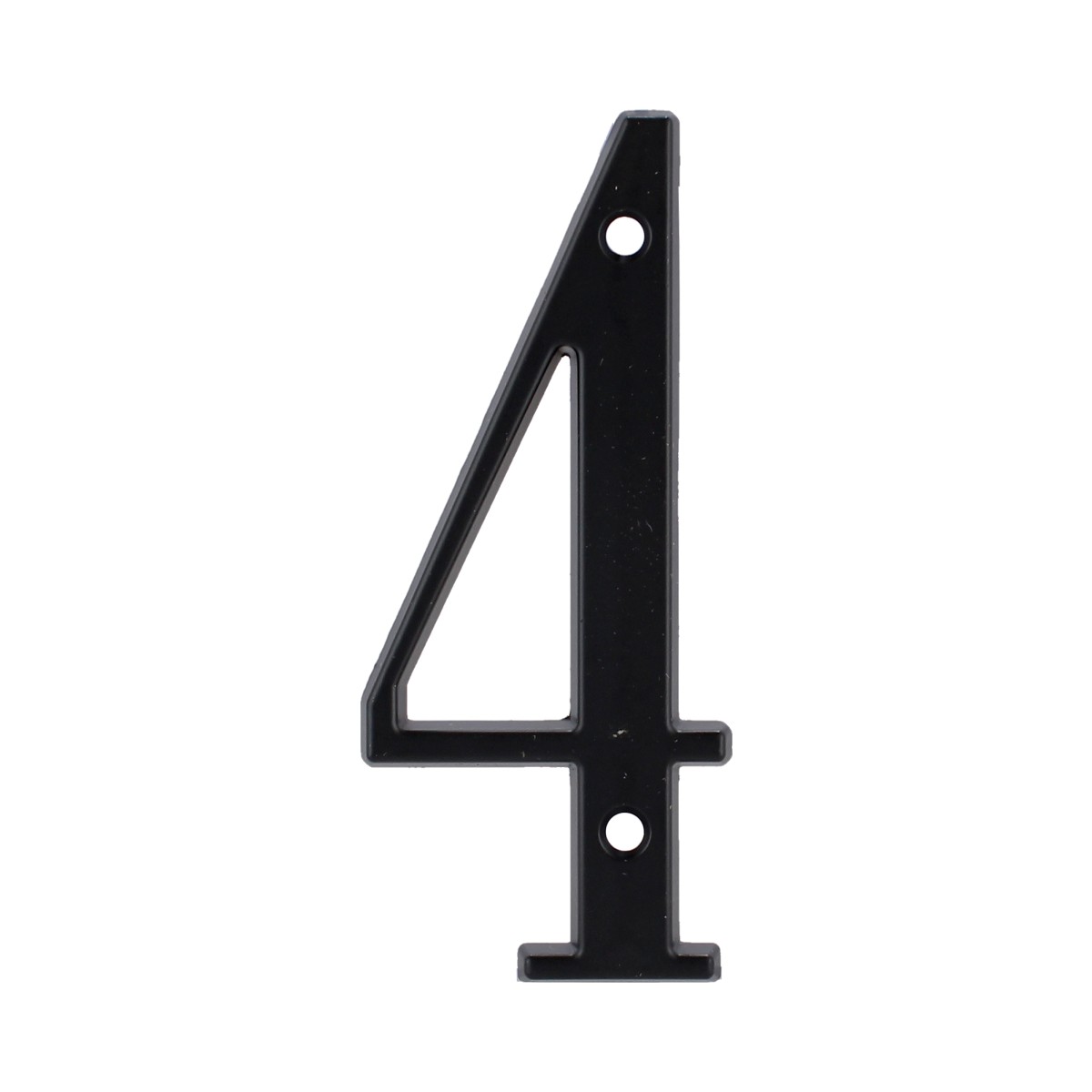 Número "4" de latón sólido 4" Negro 13660 Adir
