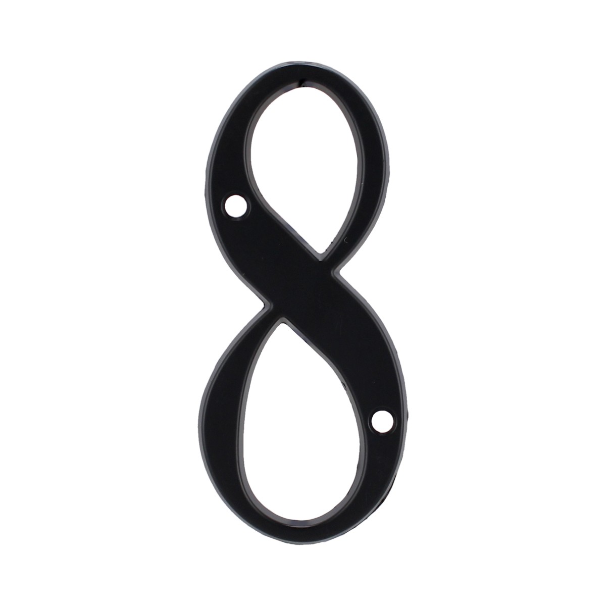 Número "8" de latón sólido 4" Negro 13664 Adir