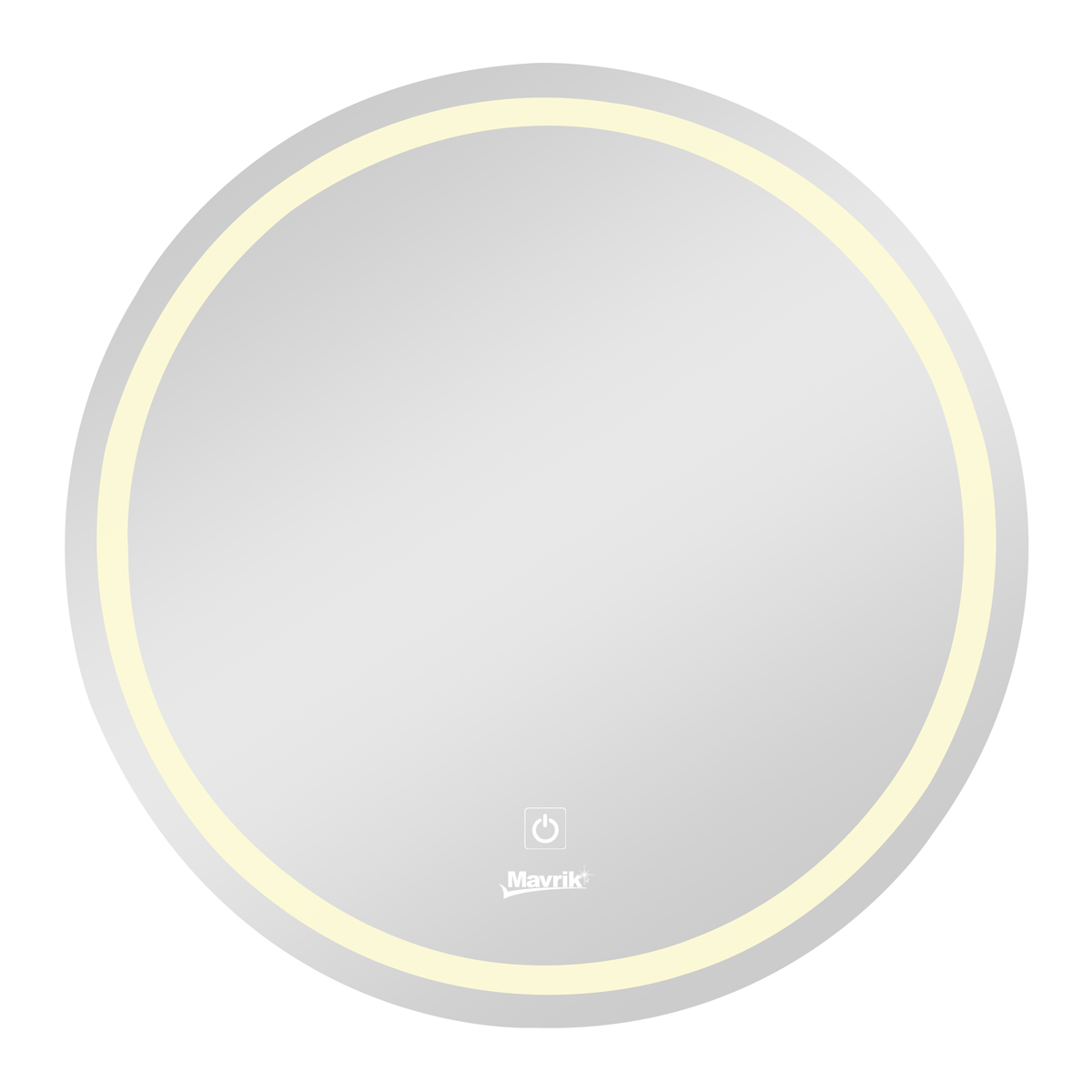 Espejo circular de pared con luz LED 60 cm 14448 Mavrik