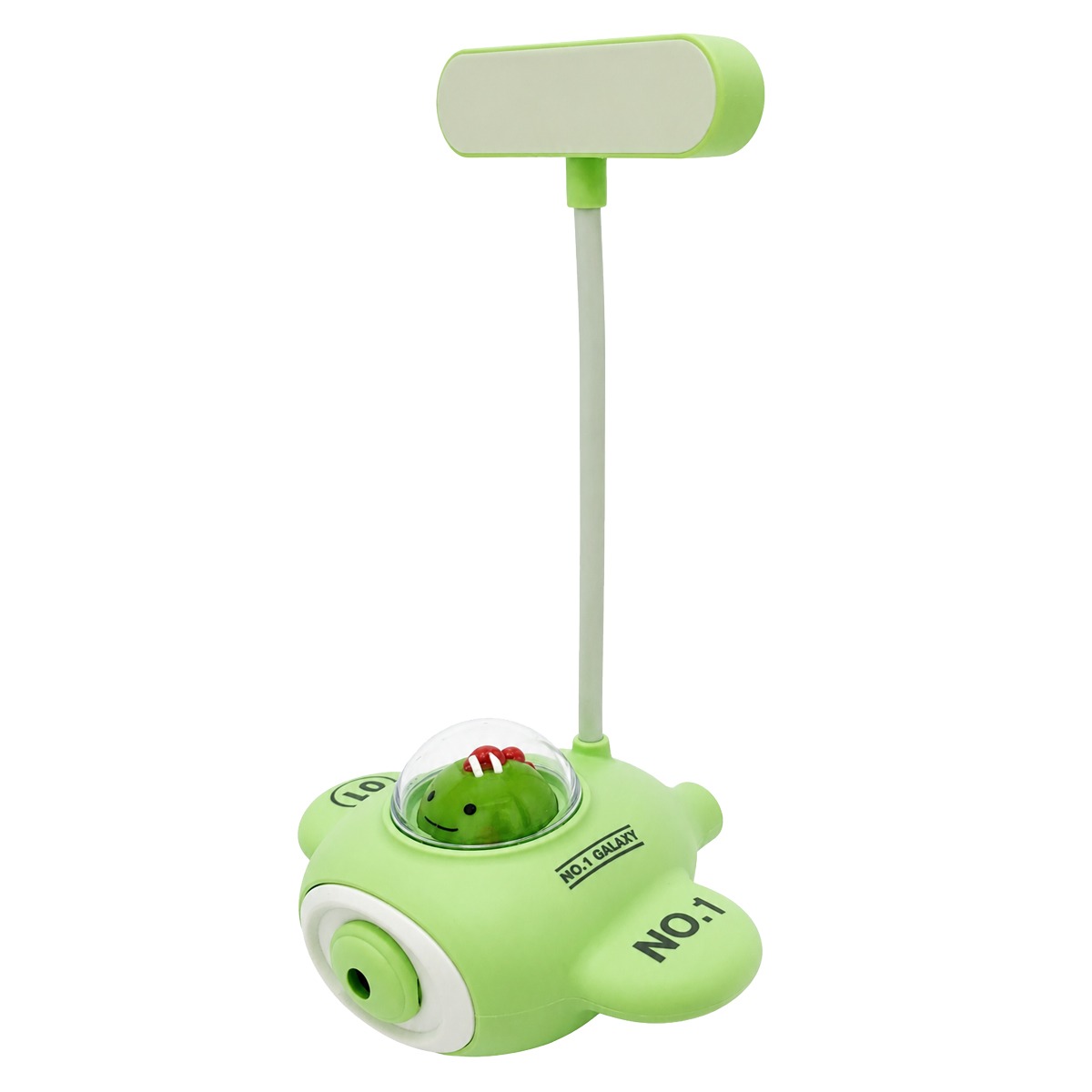 Luminario Infantil LED para buró (Aeronave) con Sacapuntas Verde 14514 Mavrik