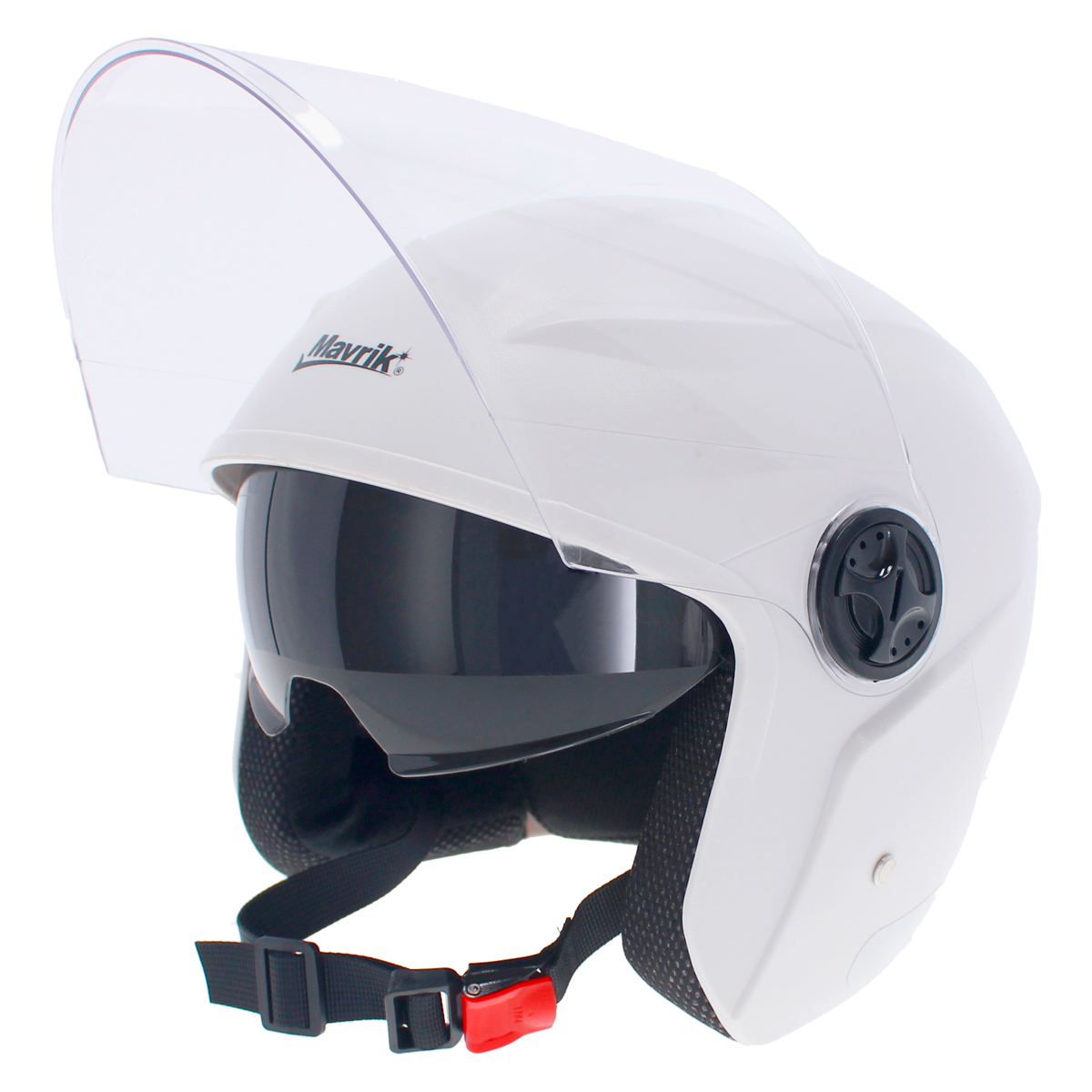 Casco para moto 3/4 abierto mediano blanco 14700 Mavrik