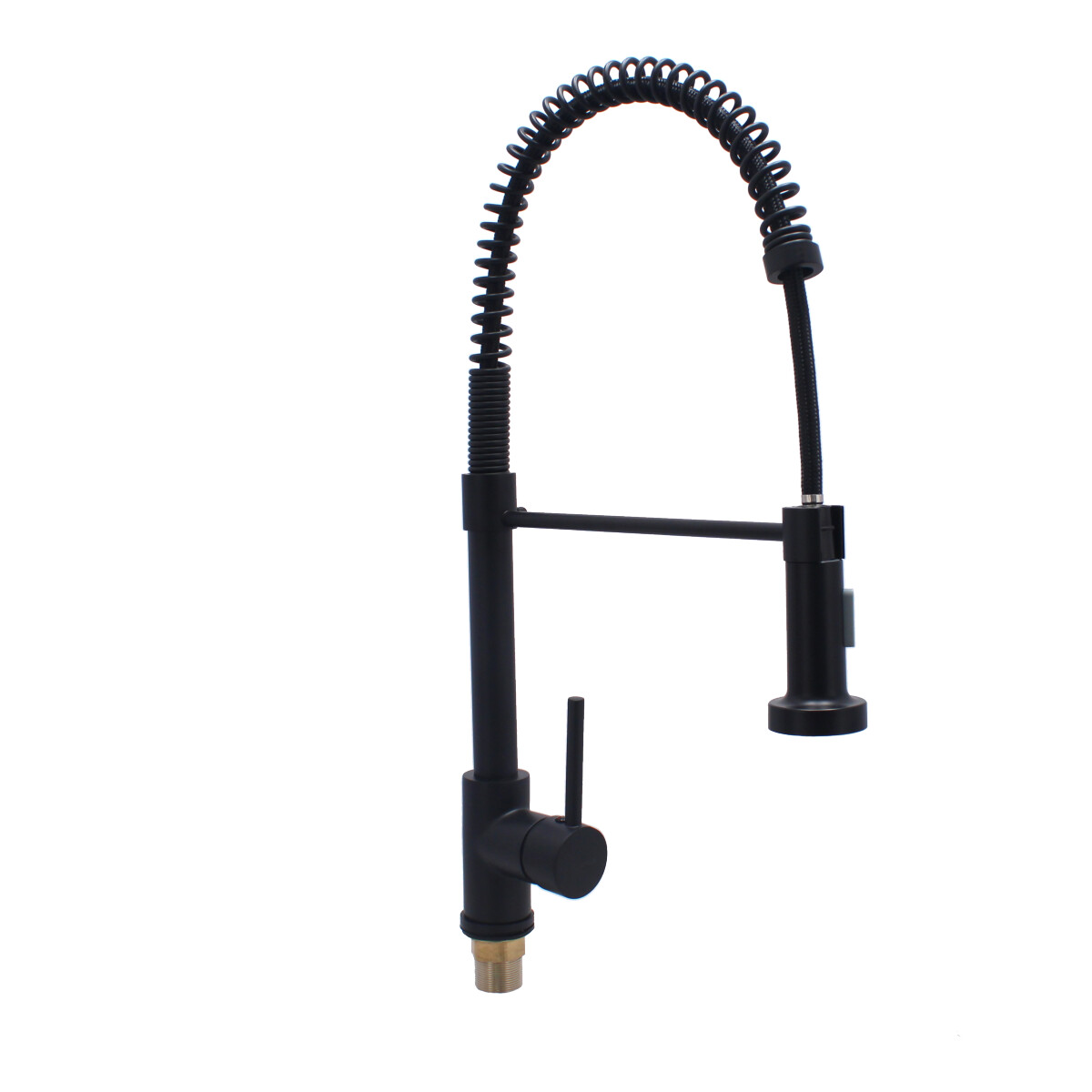 Monomando extraíble para fregadero negro mate 16024 Maxflu