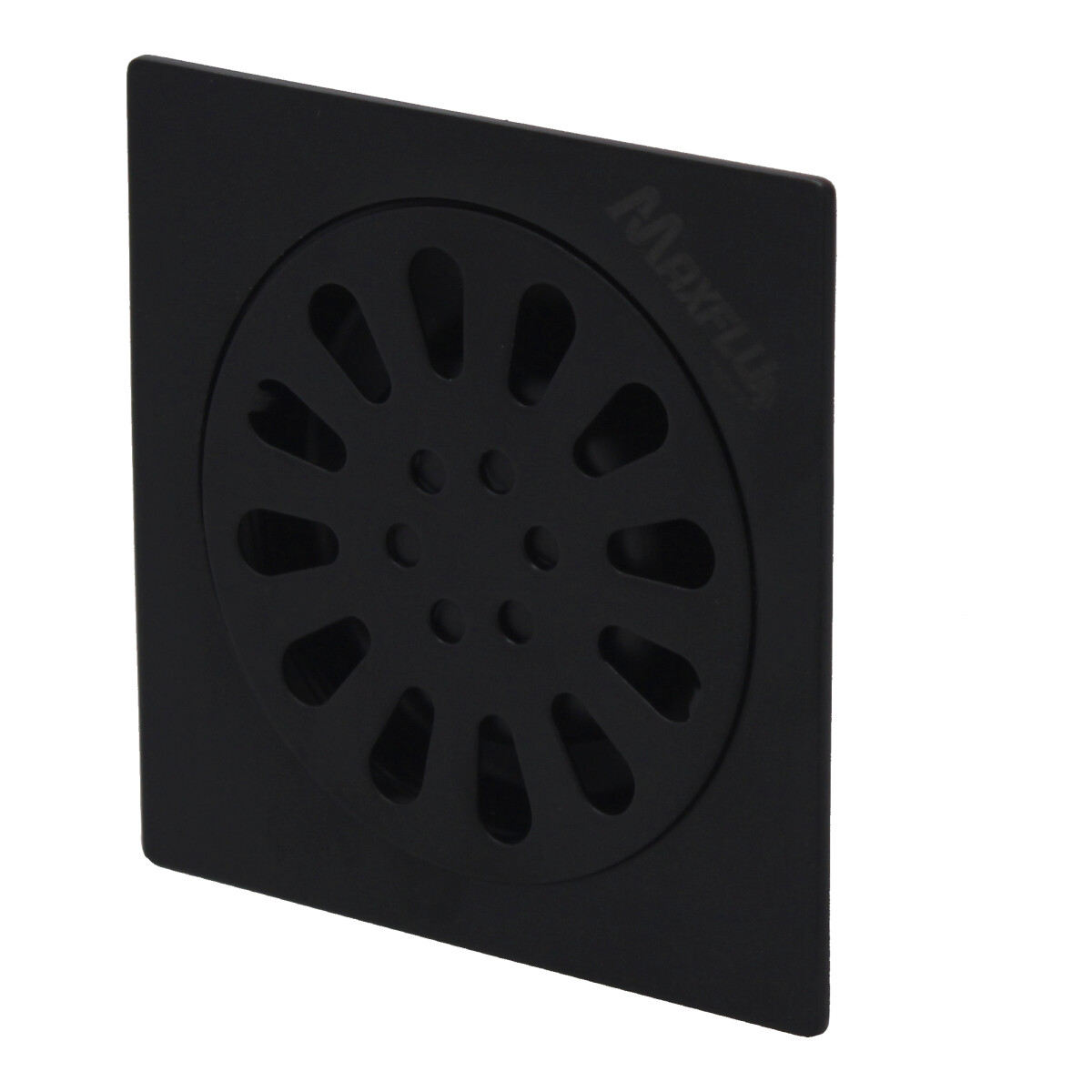 Resumidero cuadrado de acero inoxidable negro 4" x 4" 16047 Maxflu