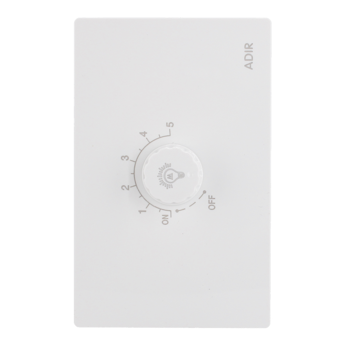 Placa con Dimmer blanca Línea Cantabria Flat 18013 Adir