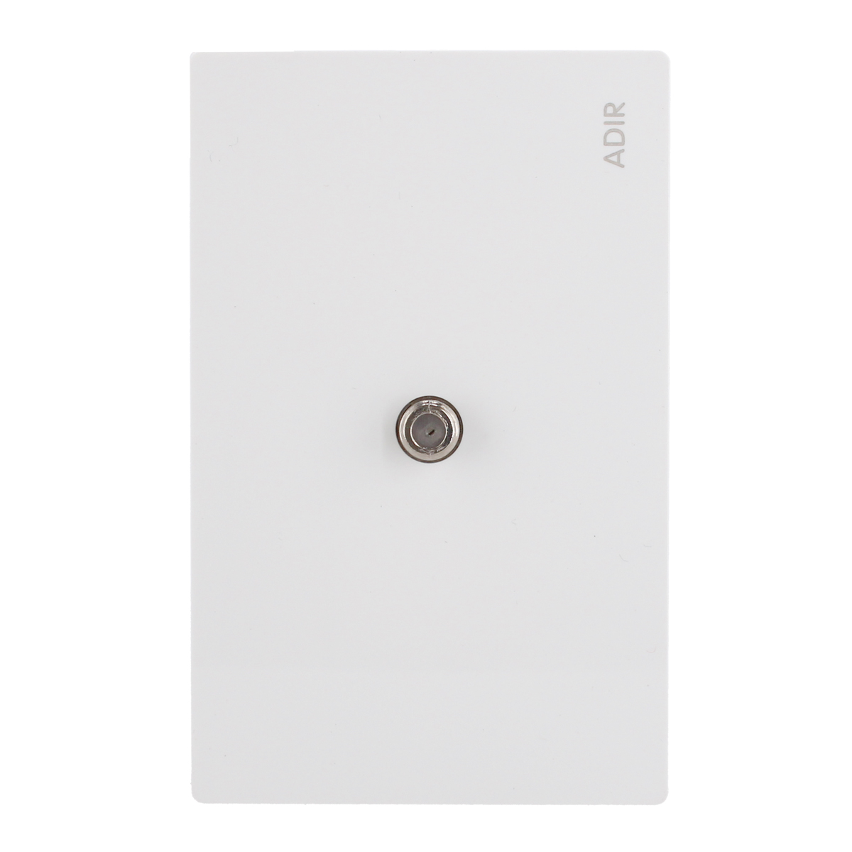Placa con conector para televisor blanca Línea Cantabria Flat 18018 Adir
