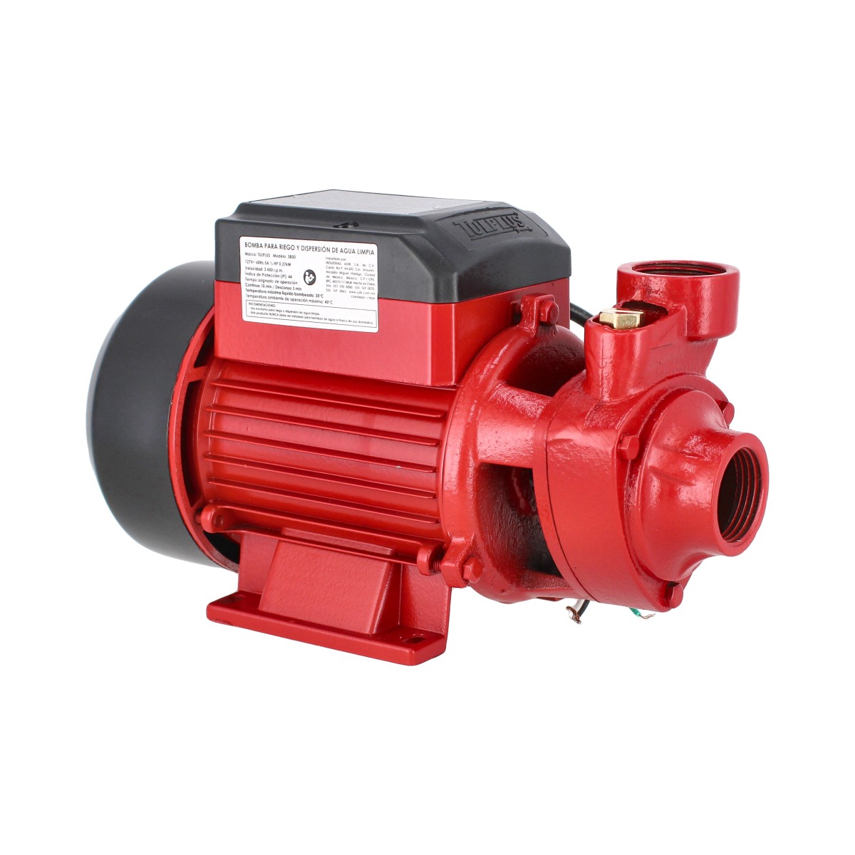 Bomba eléctrica periférica 1/2 HP 3850 Tulplus