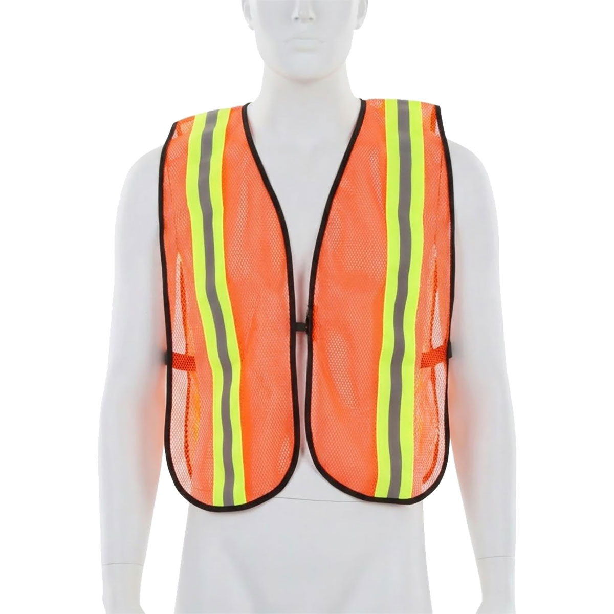 Chaleco de seguridad naranja con cinta doble de alta visibilidad 508 Adir