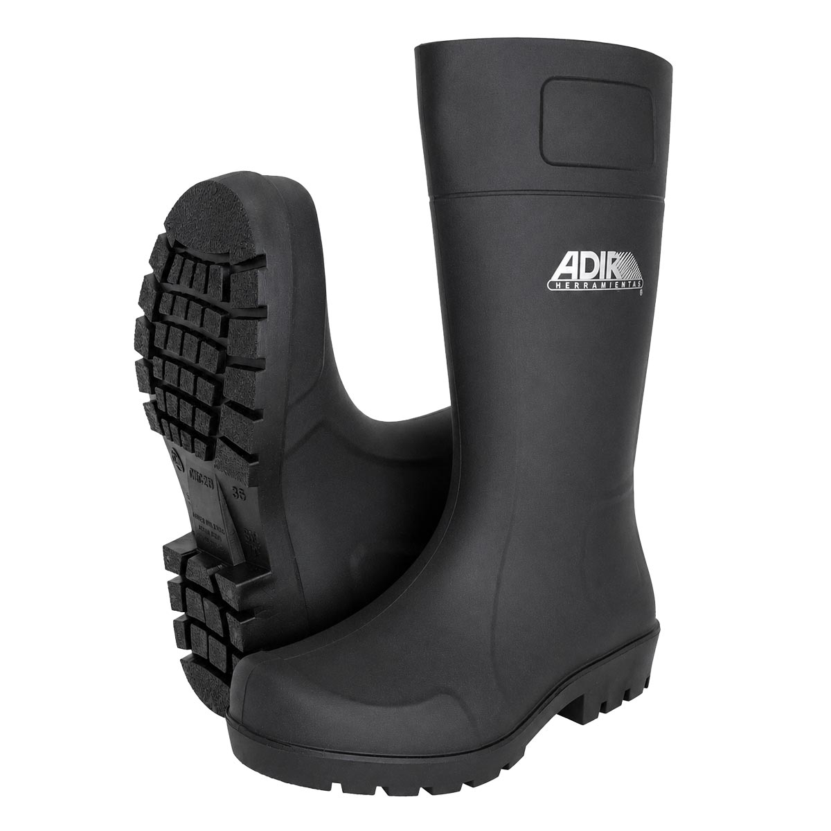 Bota de hule negra jardinera #24 557 Adir