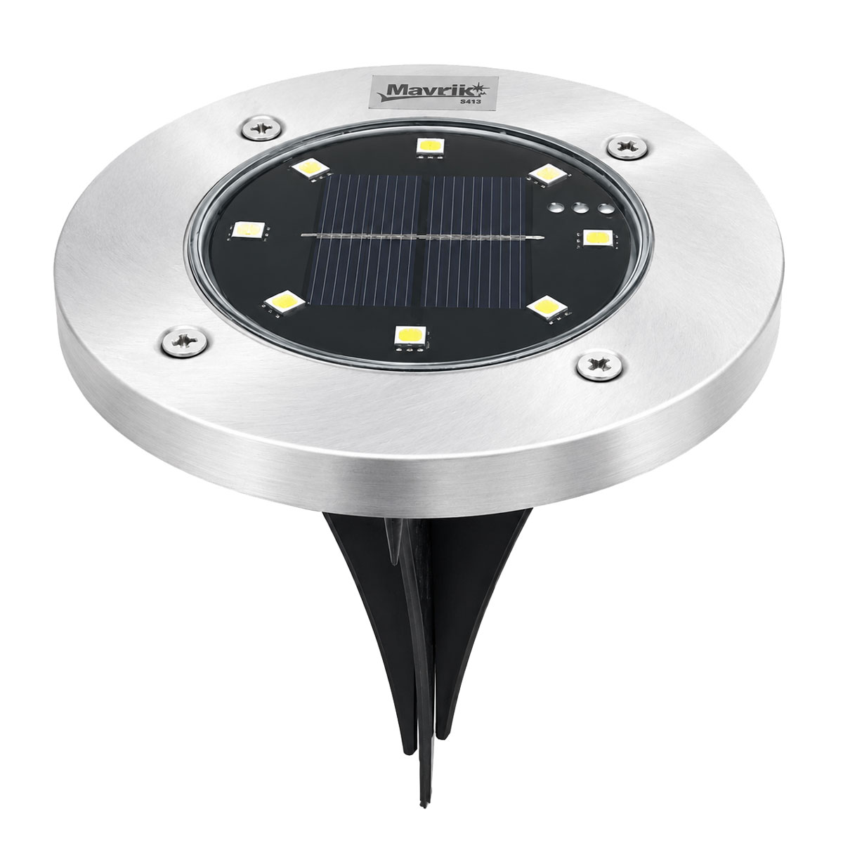 Set de 4 Luminarios RGB de jardín con panel solar integrado 8612 Mavrik
