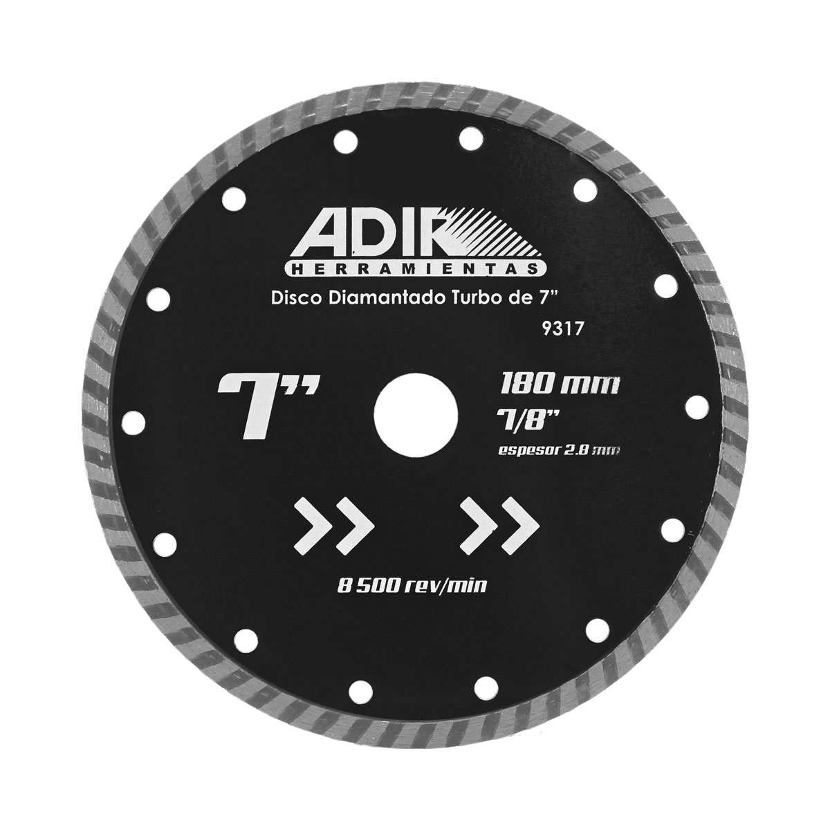 Disco diamantado turbo de 7" 9317 Adir