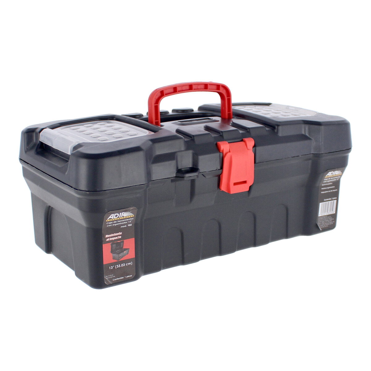Caja de herramienta de 13" con organizador 980 Adir