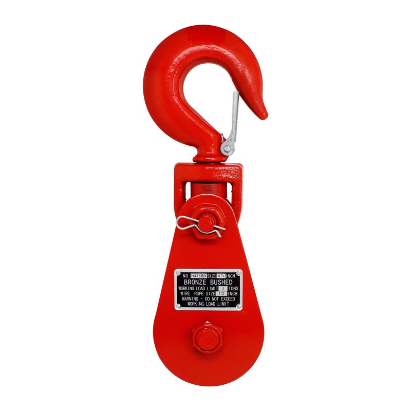 Polea giratoria pasteca de 5" para 4 tons. con gancho y seguro 1/2" 274162 OBI