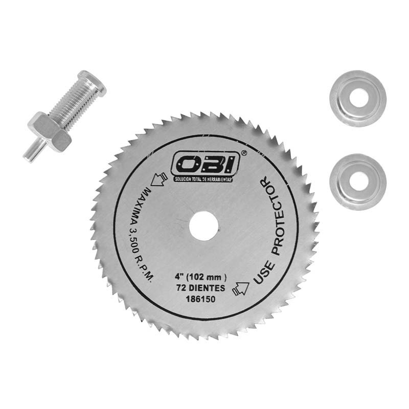 Sierra para madera de 4" y adaptador 190193 OBI
