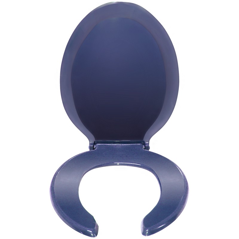Asiento para baño alargado azul colonial