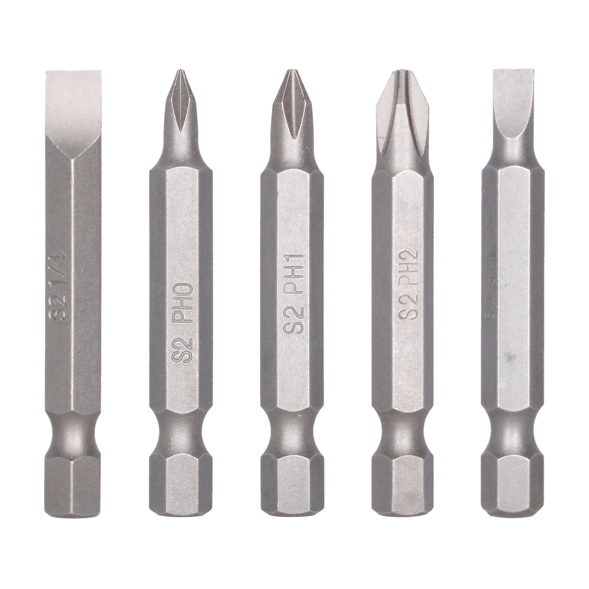 Juego de 5 puntas Phillips y Planas combinadas largo 50 mm 7PDPLCOMB501 Bellota