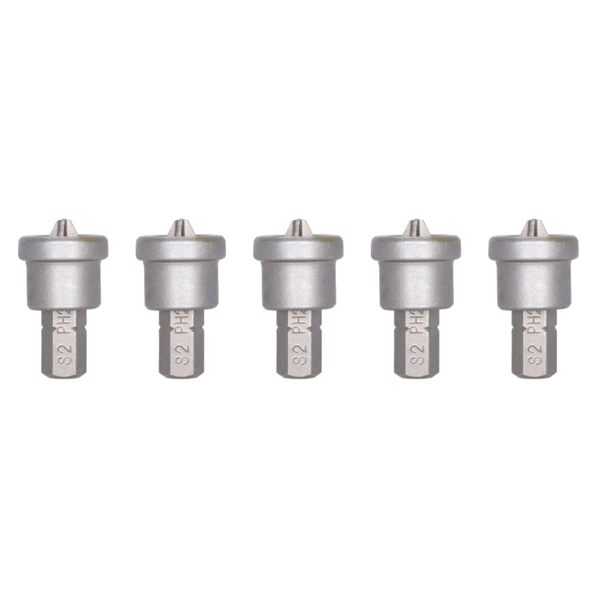 Juego de 5 puntas de cruz PH2 largo 25 mm para muro de yeso 7PDPH2YESO Bellota