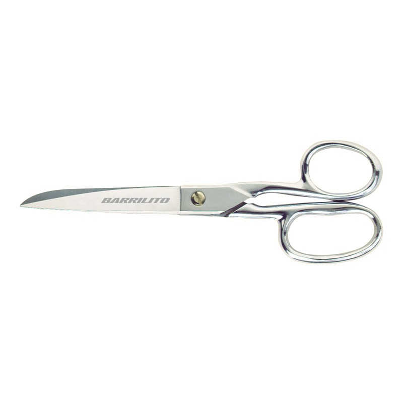 Tijera forjada para costura / oficina ojo grande 7" Barrilito