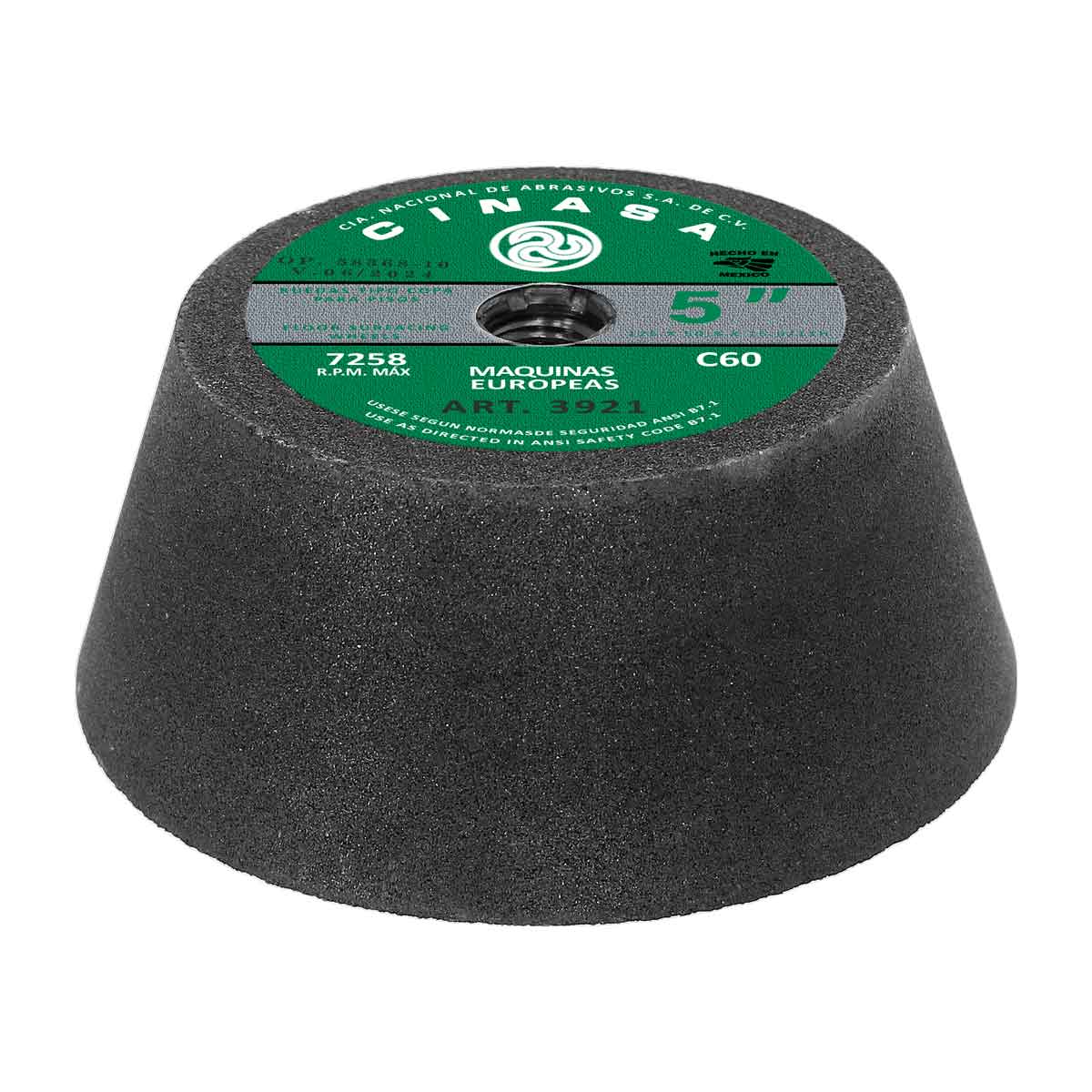 Rueda tipo copa para pisos 5" C 60 máquinas americanas 3921 Cinasa