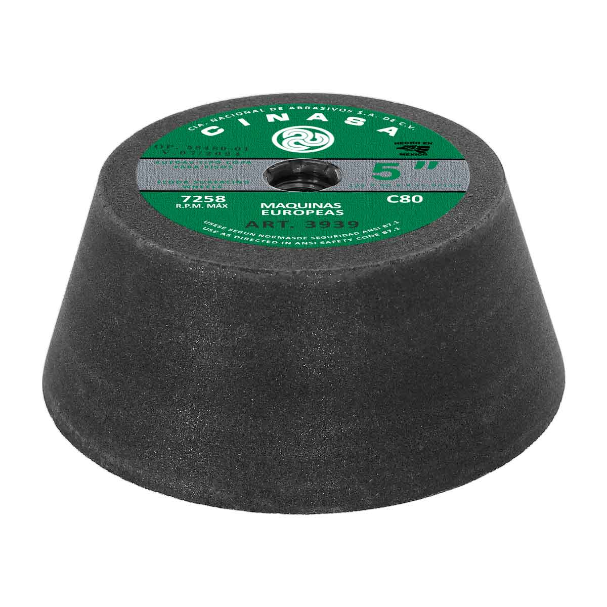 Rueda tipo copa para pisos 5" C 80 máquinas americanas 3939 Cinasa