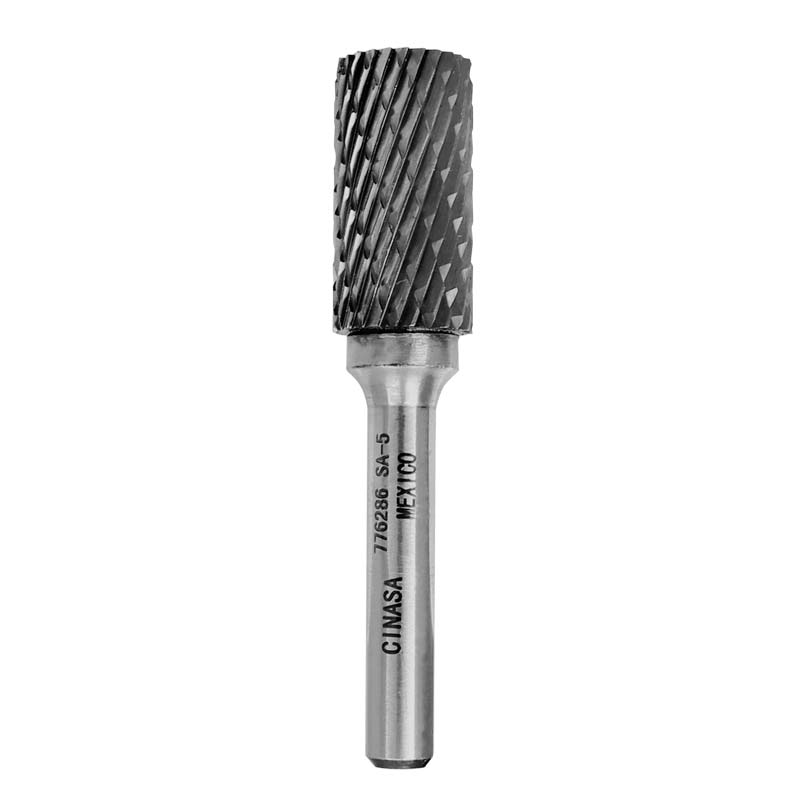 Lima rotativa cilíndrica forma "A" sin corte frontal 1/2" x 1" x 1/4" 776286 Cinasa