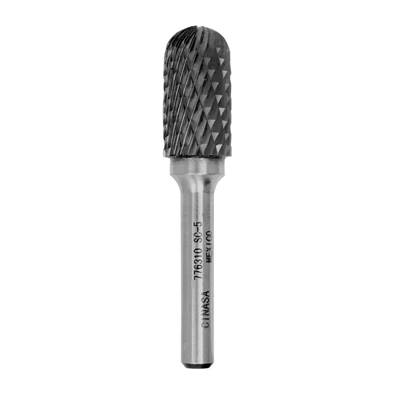 Lima rotativa cilidrica forma "C" punta redonda 1/2" x 1" x 1/4" 776310 Cinasa