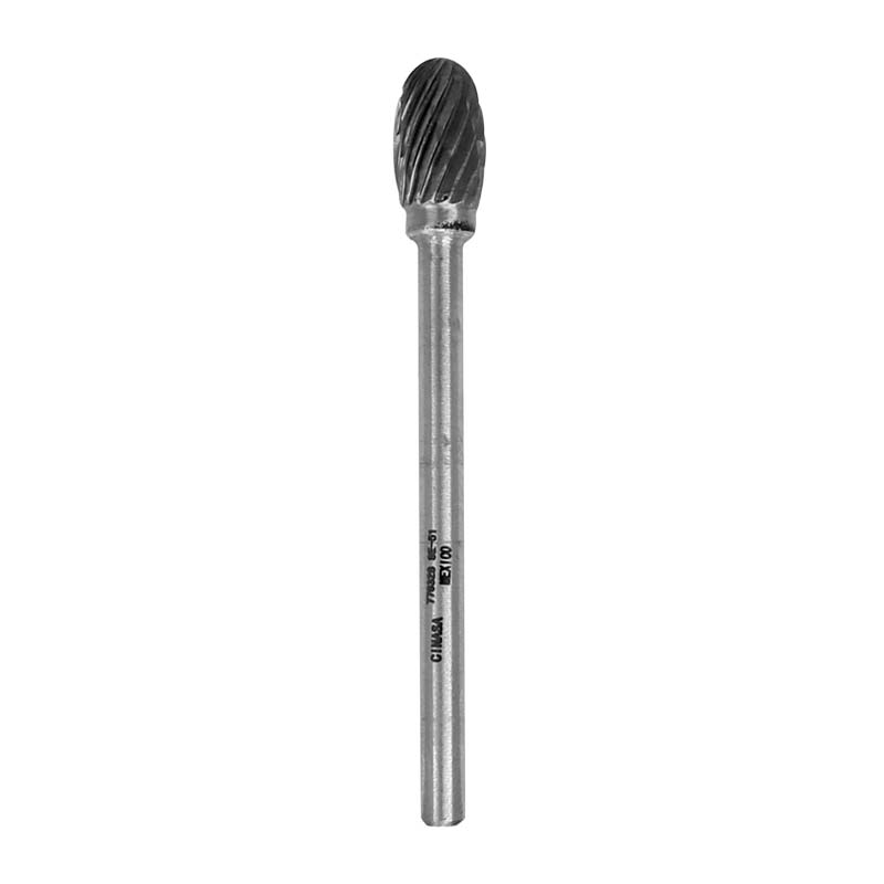 Lima rotativa gota forma "E" ovalada 1/4" x 3/8" x 1/8" 776328 Cinasa