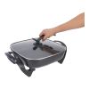 Sartén eléctrico antiadherente cuadrado 6.5 litros 12814 Silver Master