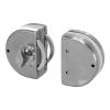 Cerradura de gancho doble Llave / Mariposa con contra a vidrio 826-03 Axcent