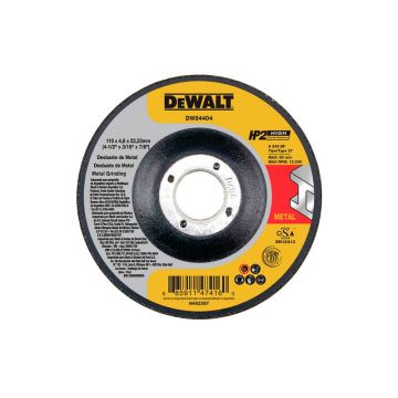 Disco para desbaste de metal 4-1/2" DW84404 DeWalt