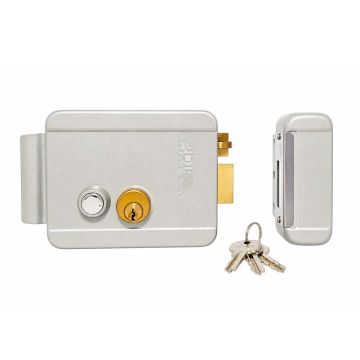 Cerradura de sobreponer electromecánica con botón 10515 Adir
