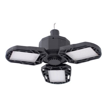 Lámpara solar recargable de emergencia tipo ventilador con 3 paneles 5 W 10729 Adir