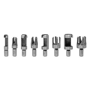 Juego de 8 brocas clavacote sacabocado para madera 11533 Adir
