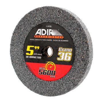 Rueda abrasiva para esmeril 5" grano 36 11970 Adir
