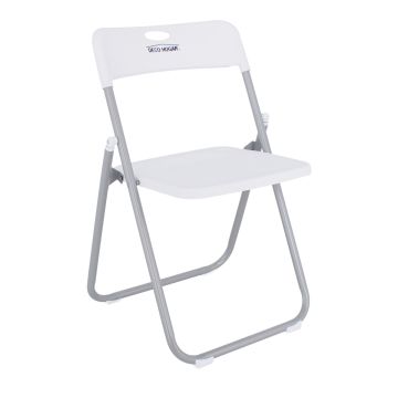 Silla plegable blanca 12133 Deco Hogar