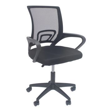 Silla de oficina negra 12352 Deco Hogar