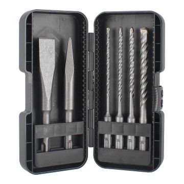 Juego de brocas y cinceles SDS PLUS 6 piezas 12563 Adir