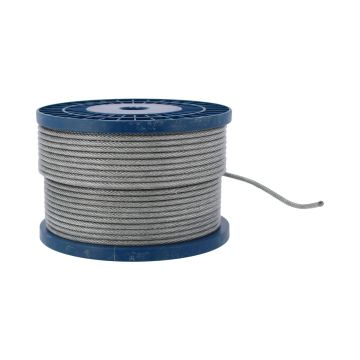 Cable de acero con forro galvanizado 1/8" x 3/16" x 75 metros 13902 Adir