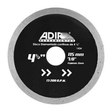 Disco diamantado continuo de 4-1/2" 1434 Adir