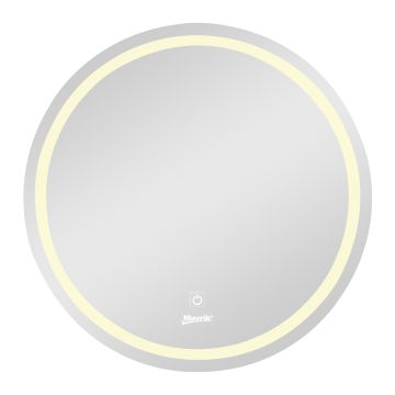 Espejo circular de pared con luz LED 60 cm 14448 Mavrik
