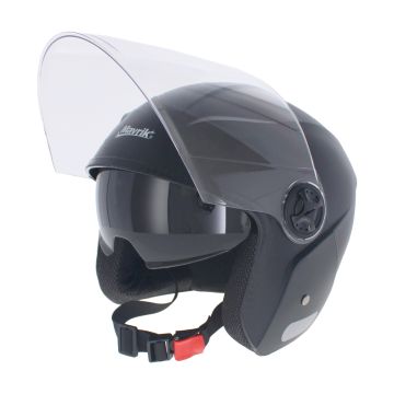 Casco para moto 3/4 abierto grande negro 14706 Mavrik