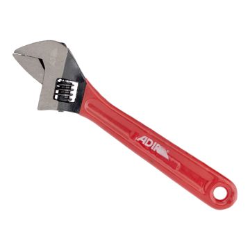 Llave ajustable (perico) pavonada con mango de vinil 8" 15425 Adir