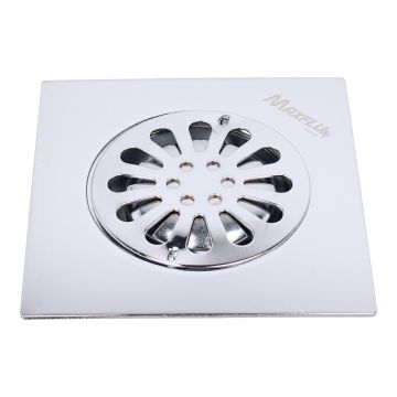 Resumidero cuadrado de acero inoxidable cromo 6"x 6" 16048 Maxflu
