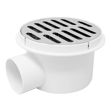 Coladera universal 5" ABS con salida lateral de 2" 16056 Maxflu