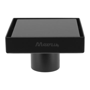 Resumidero cuadrado reversible negro 16093 Maxflu 