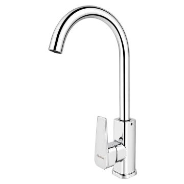 Monomando para fregadero cuello curvo 34 cm 16083 Maxflu
