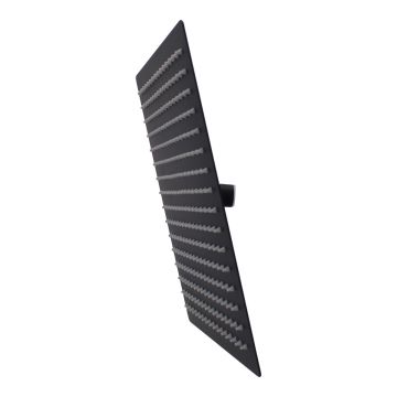 Regadera metálica cuadrada 12" negro mate 16102 Maxflu